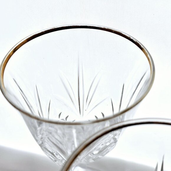 Mismatched Elegant Party Wine Glasses 4pc toasting glassware Longchamp Salzburg - Picture 11 of 12